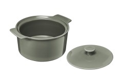 Кастрюля, 1,3 л, с крышкой, фарфор P, серо-зеленая, Indulgence. Maxwell &amp; Williams