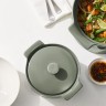 Кастрюля, 1,3 л, с крышкой, фарфор P, серо-зеленая, Indulgence. Maxwell & Williams