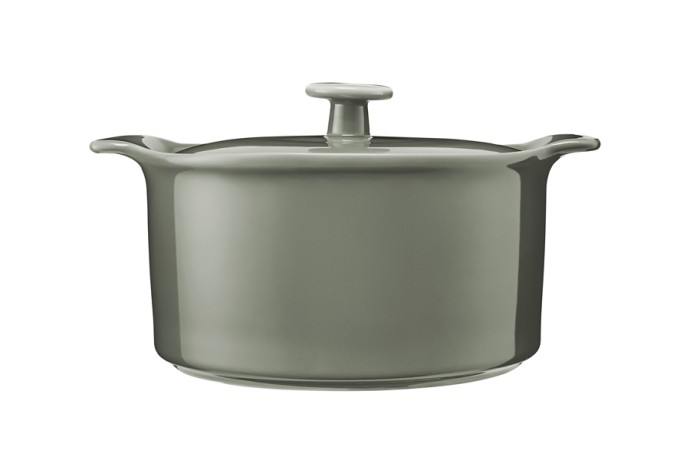 Кастрюля, 1,3 л, с крышкой, фарфор P, серо-зеленая, Indulgence. Maxwell & Williams