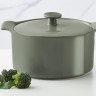 Кастрюля, 1,3 л, с крышкой, фарфор P, серо-зеленая, Indulgence. Maxwell & Williams