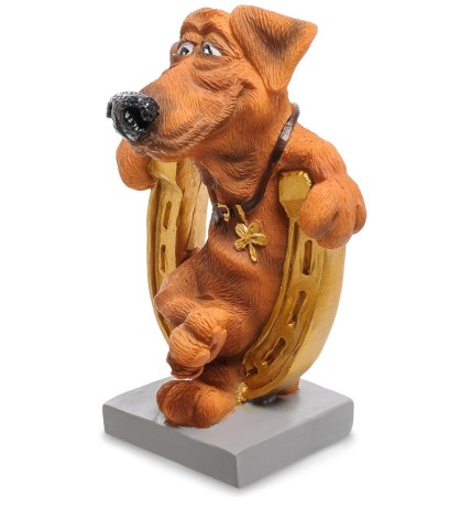 RV-914 Статуэтка Собака "Подкова на счастье" (W.Stratford)