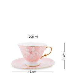 AS-41 Чайный сервиз на 6 перс. "Фиоре Дорато" (Pavone)