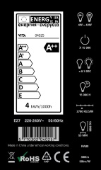 Энергосберегающая лампа Idea LED Filament bulb A++, 2W-E27, Umage