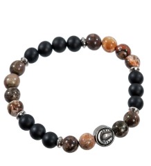 NP-09/1 Браслет из камней "Оникс"