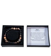 NP-09/1 Браслет из камней "Оникс"