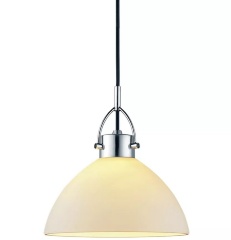 Подвесной светильник DENVER, Ø26 см. опал/хром, Halo Design