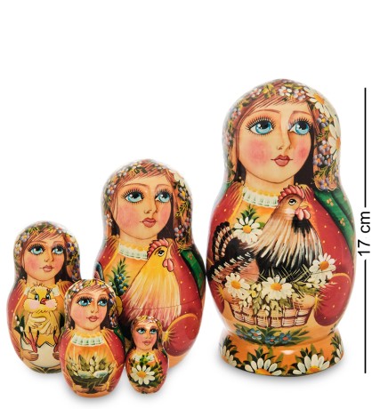 МР-16/ 6-A Матрешка 5м "Мария с курицей"