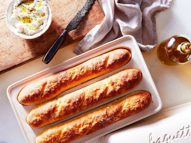 Багетница, 39х24 cм. от Emile Henry, цвет лен