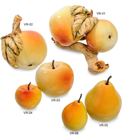 VR-01 Яблоки на ветке керамические