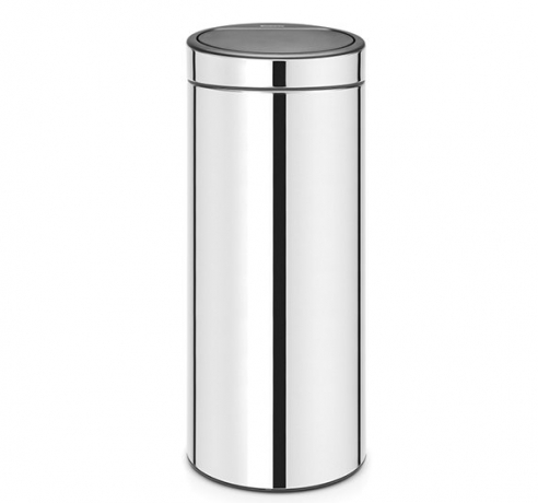 Мусорный бак Touch Bin New (30 л), Стальной полированный Brabantia