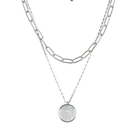 Колье MOP B2003NM-N02.2 BW/S Fiore Luna