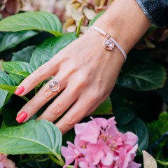 Браслет Crystal C1902.M1 BW/S Fiore Luna