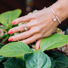 Браслет Crystal C1902.M1 BW/S Fiore Luna