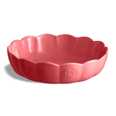 Форма для выпечки круглая с волнистыми бортами, 27 см. цвет: розовый, Мадлен Emile Henry