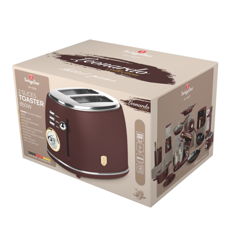 Тостер электрический, матовый бордо, Leonardo Berlinger Haus