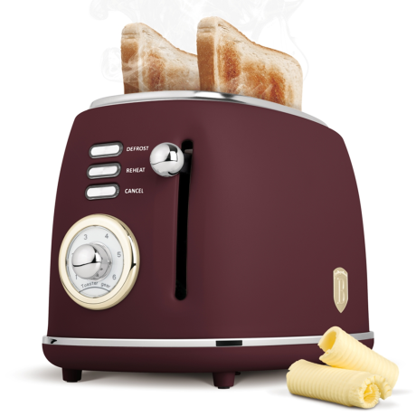 Тостер электрический, матовый бордо, Leonardo Berlinger Haus