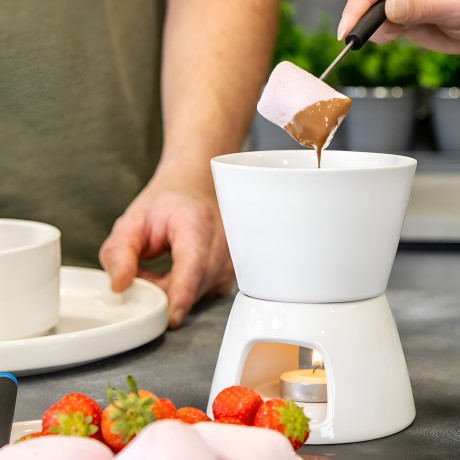 Набор для приготовления шоколадного фондю с 4 вилками KitchenCraft KC