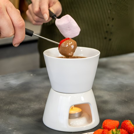 Набор для приготовления шоколадного фондю с 4 вилками KitchenCraft KC