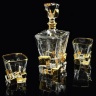 Стаканы, 300 мл. для виски LORD, набор 2 шт, хрусталь/декор золото 24К