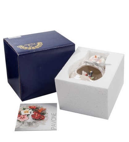 CMS-39/12 Фигурка подвесная "Веселый снеговик" (Pavone)