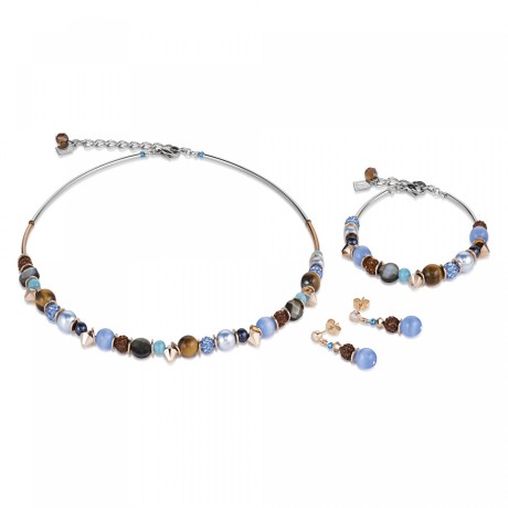 Серьги Blue-Brown *4864/21-0711 Coeur de Lion