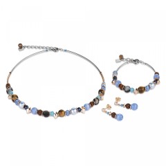 Серьги Blue-Brown *4864/21-0711 Coeur de Lion