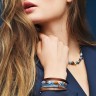 Серьги Blue-Brown *4864/21-0711 Coeur de Lion