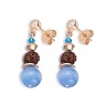 Серьги Blue-Brown *4864/21-0711 Coeur de Lion
