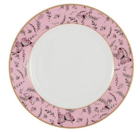 Набор из 4-х тарелок Камея, 20 см. розовый The English Mug