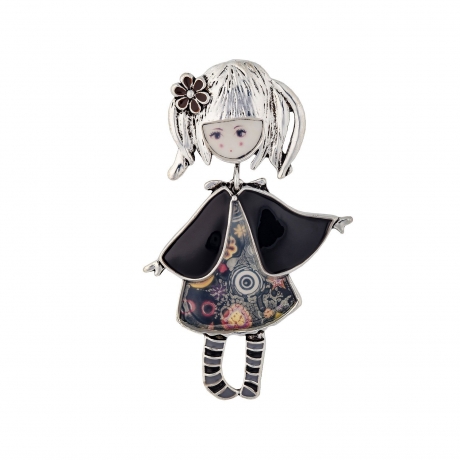 Брошь XZ0989.4 BW/S Shadore