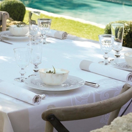 Салфетка, 58х58 см. 100% хлопок, слоновая кость, VENEZIA Le Jacquard Francais