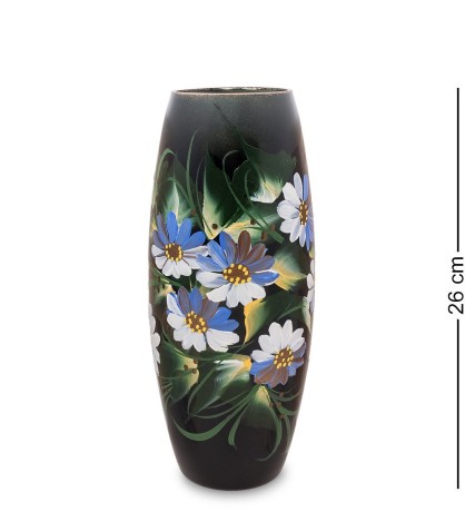 VZ-587 Ваза стеклянная "Жостово" h-260