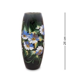 VZ-587 Ваза стеклянная "Жостово" h-260