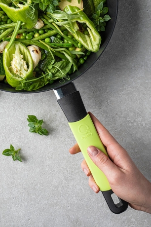 Сотейник, 24 см. зеленый индукционный, Squality