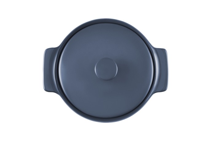 Кастрюля, 1,3 л, с крышкой, фарфор P, синяя, Indulgence, Maxwell & Williams