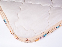 Одеяло всесезонное для детей до 3 лет "Забавная овечка" 100х150, с овечьей шерстью, Natures