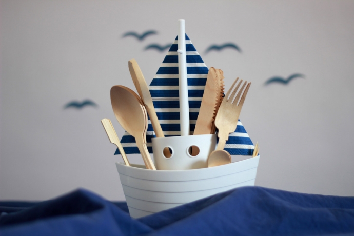 Держатель для столовых приборов и салфеток boat