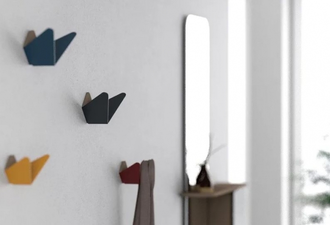 Крючок Butterflies средний, серый, Umage