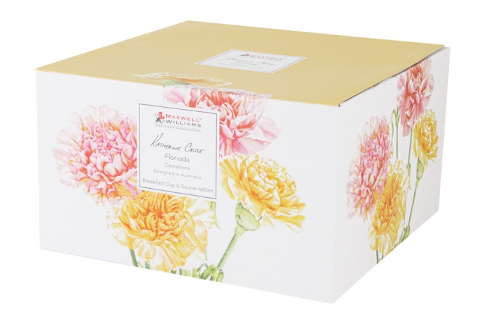 Чашка с блюдцем Гвоздики, 0,48 л. Maxwell & Williams