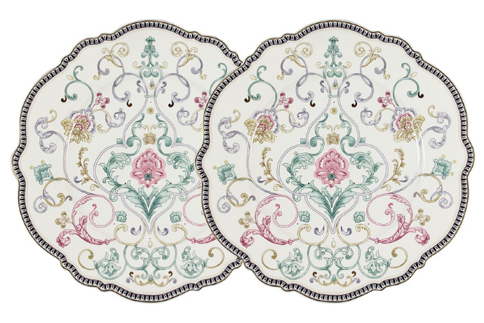 Набор из 2-х закусочных тарелок Узор, 21 см. Primavera