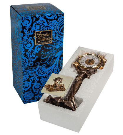 WS-687/ 2 Часы "Девушка и лотосы"