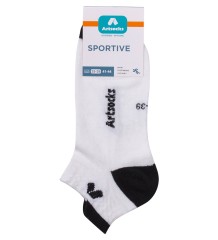 Носки спортивные Sportive ASS-0003 41-44 бел/чер (Artsocks)