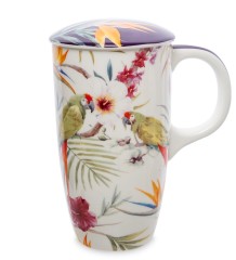 JK-284 Кружка &quot;Солнечные тропики&quot; (Solare Tropikana Pavone)