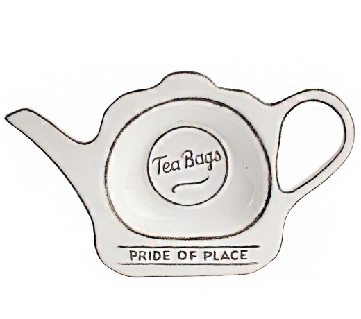 Подставка для чайных пакетиков, 16,5x9,8x2 см. Pride of Place White, T&G