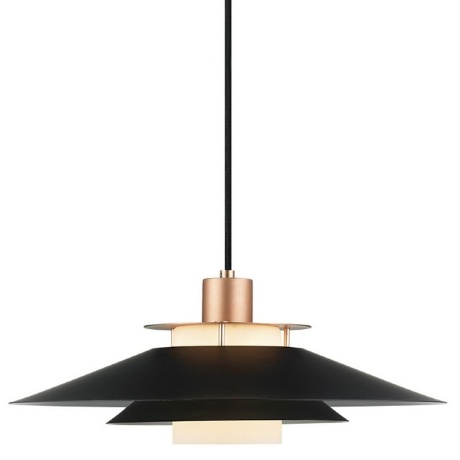 Светильник подвесной Rivoli, O40, черный/медный, Halo Design