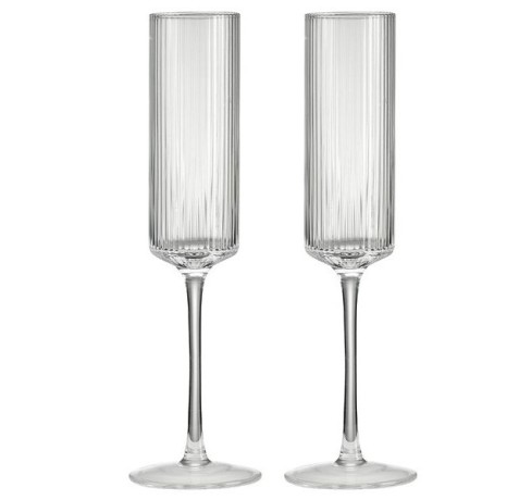 Набор бокалов для шампанского Modern Classic, прозрачный, 0,2 л, 2 шт. Pozzi Milano 1876