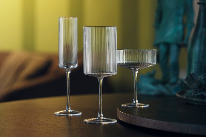 Набор бокалов для шампанского Modern Classic, прозрачный, 0,2 л, 2 шт. Pozzi Milano 1876