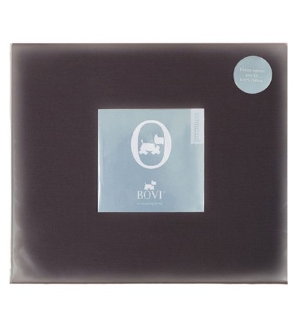 Простыня на резинке (SB), сатин, 140x200x30см. горький шоколад, BOVI