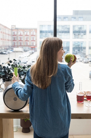 Сотейник, 20 см. зеленый индукционный, Squality