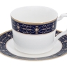 Чашка с блюдцем Офелия кобальт, 0,3 л. Emily